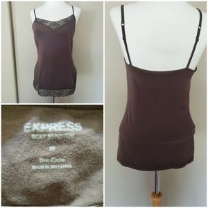 Express Sexy Stretch Cami with lace and built-in bra
